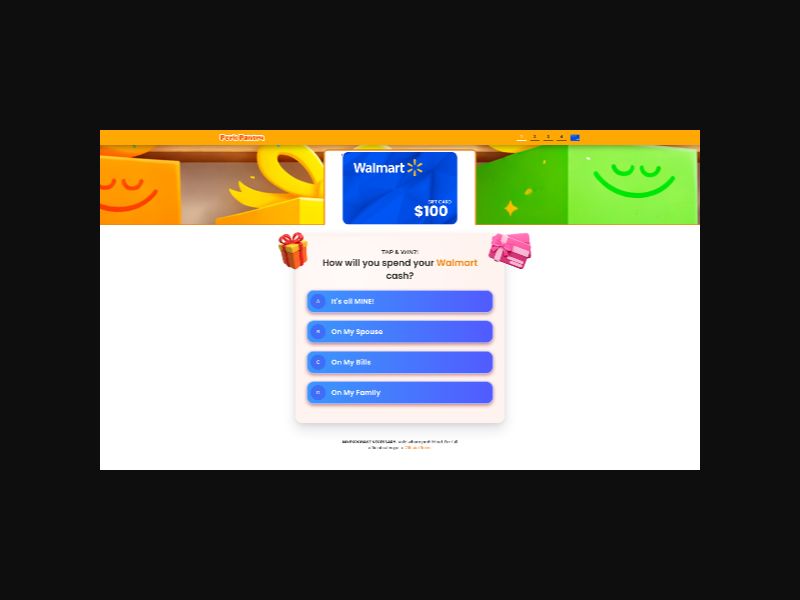 PerkPantry - $100 Walmart Gift Card - CPA (US)