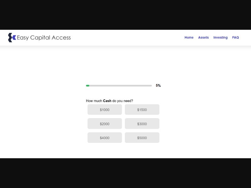 [WEB+MOB] Easy Capital Access /US SOI RevShare