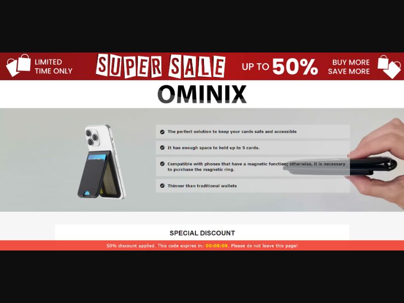 [WEB+MOB] Qinux Ominix – Magnetic Wallet /International (112 GEOs) CPS *FB/TT/Google/Taboola Pixel* [Approval Required]