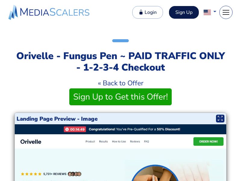 Orivelle - Fungus Pen ~ PAID TRAFFIC ONLY - 1-2-3-4 Checkout {+Advertorial, DTC, Multi-Lang, Alt-Landers} (Event Tracking) [US, DE, CA, AU, UK, FR, IL, +232 More]
