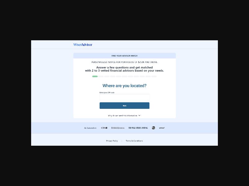 WiserAdvisor - Financial Advisor Matching - CPL (US)
