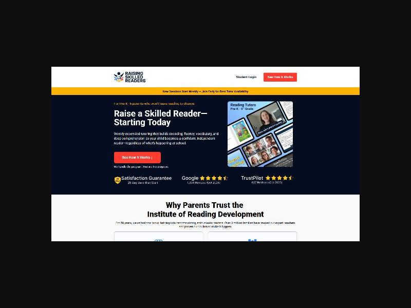 Raising Skilled Readers - Online Education Platform - CPS (US)