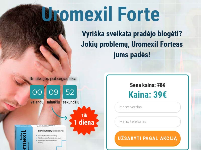 Uromexil Forte LT - male urination