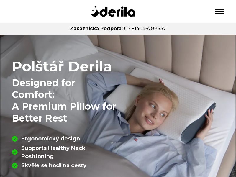 Derila Memory Foam Pillow COD [CZ] (Banner,Native,Social,Search,SEO) - CPA {No BrandBidding} 