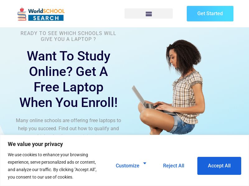 WorldSchoolSearch FREE Laptop - RevShare | US