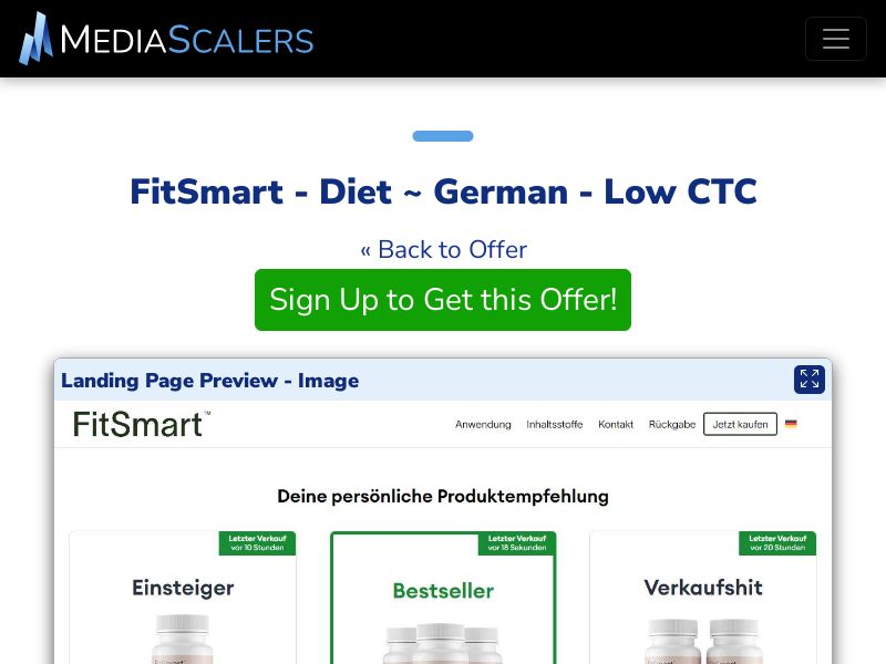 FitSmart - Diet ~ German - Low CTC {+DTC, Quiz} [DE]