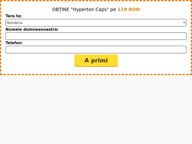 Hyperton Caps n30 119 ron - PRESSURE STABILIZING PRODUCT HOLD