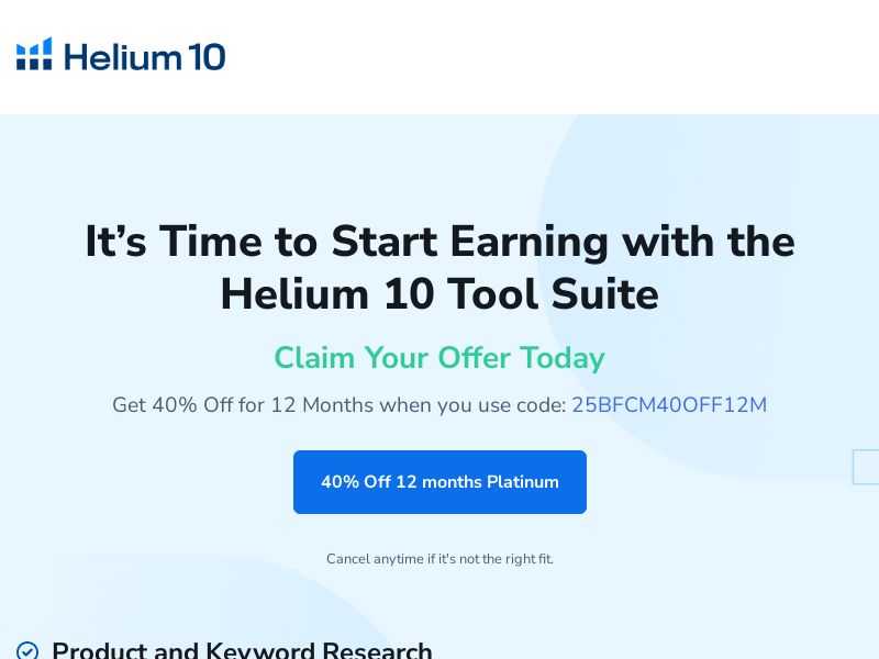 Helium10.com Utility CPS - United States