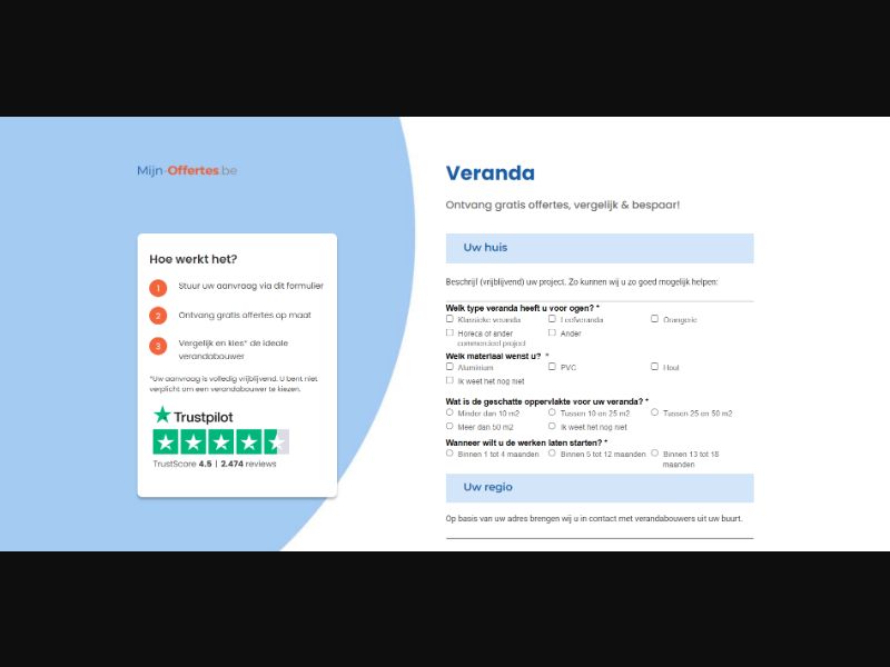 [WEB+MOB] Mijn-Offertes – Veranda for the summer? Now is the time to plan it /BE(NL) SOI [Approval Required]