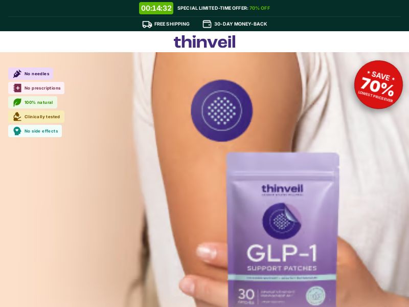 Thinveil Patch - Product Page [Multi-GEO] (Banner,Native,Social,Search,SEO,Brand Bidding) - CPA 