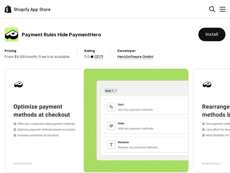 Payment Hero - RevShare | Int'l