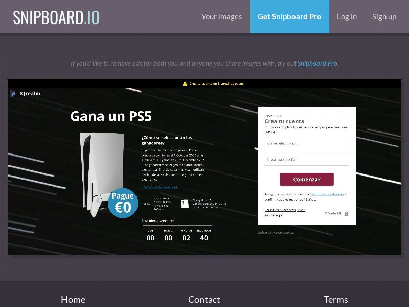 PlatformSweeps - PS5 WW - CC Submit RevShare %