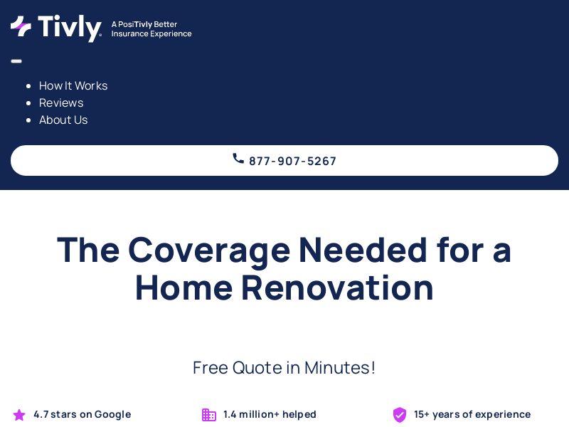 Tivly - Business & Renovation Insurance - CPL (US)
