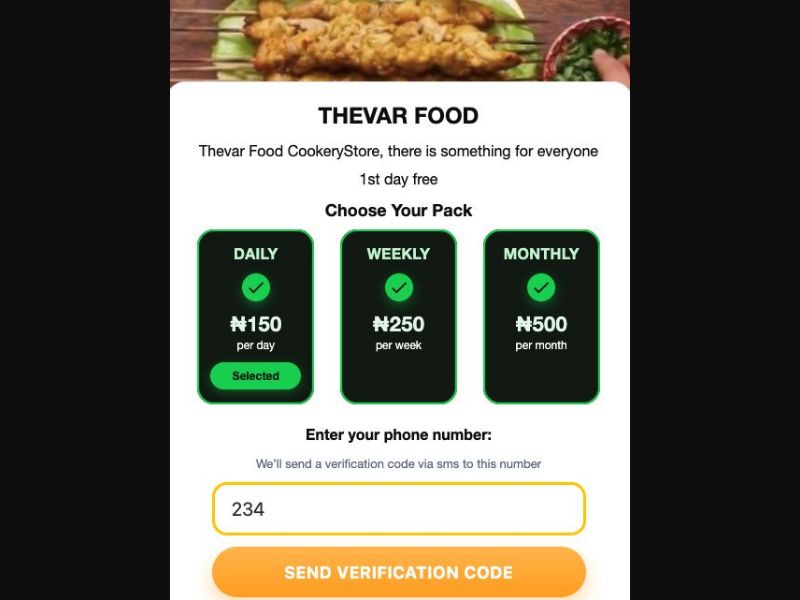 37574 - NG - [MOB] - Cookery (Evina) - MTN - 2 Click