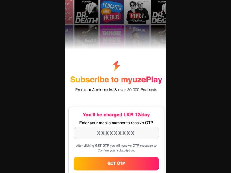 33518 - LK - [MOB] - My UZE books (non-billable) - Mobitel - PIN