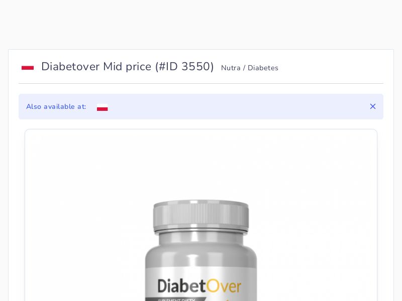 Diabetover Mid price
