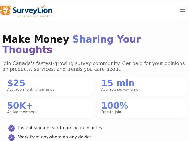 SurveyLion - DOI (CA)