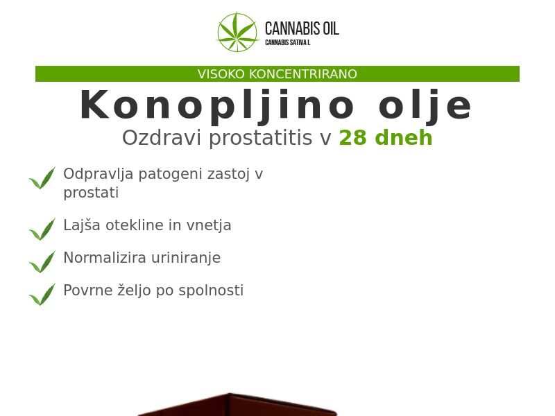 Cannabis Oil SI (prostatitis)