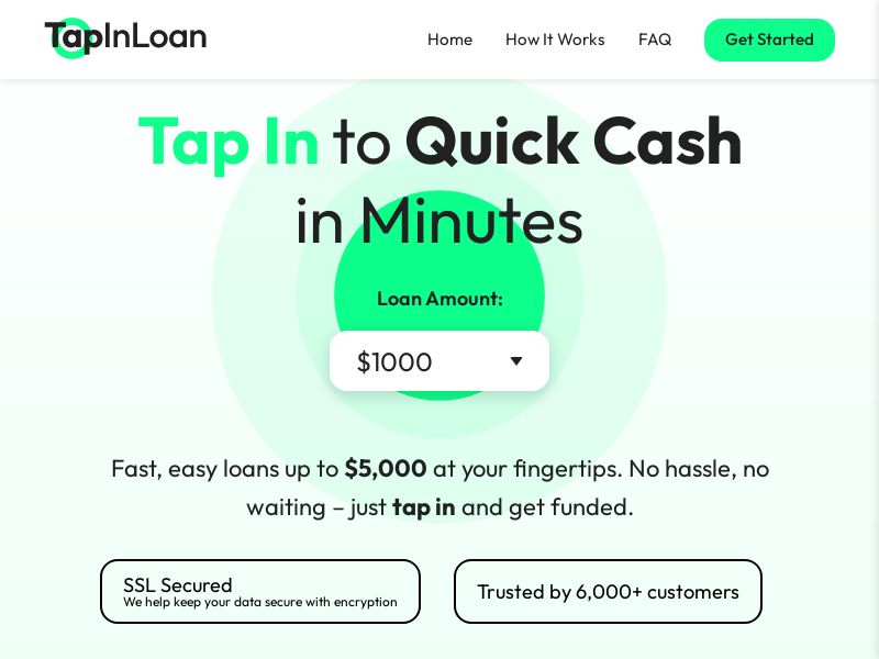 Tap In Loan - US - (Proof Needed)
