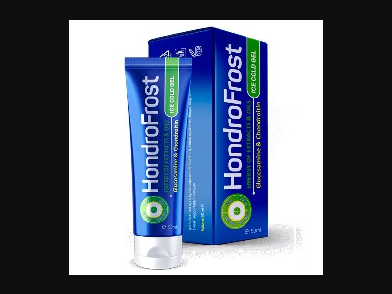 Hondrofrost - gel for joints | high price