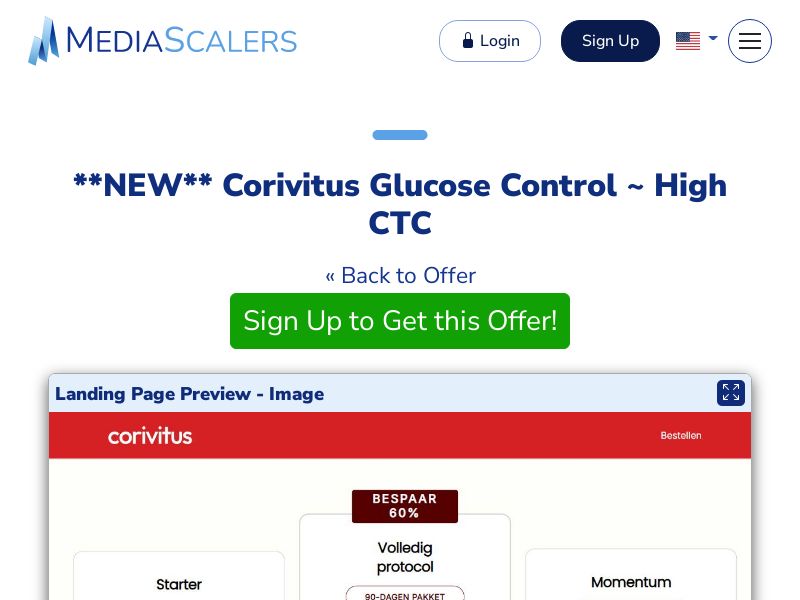 Corivitus Glucose Control ~ High CTC [NL]