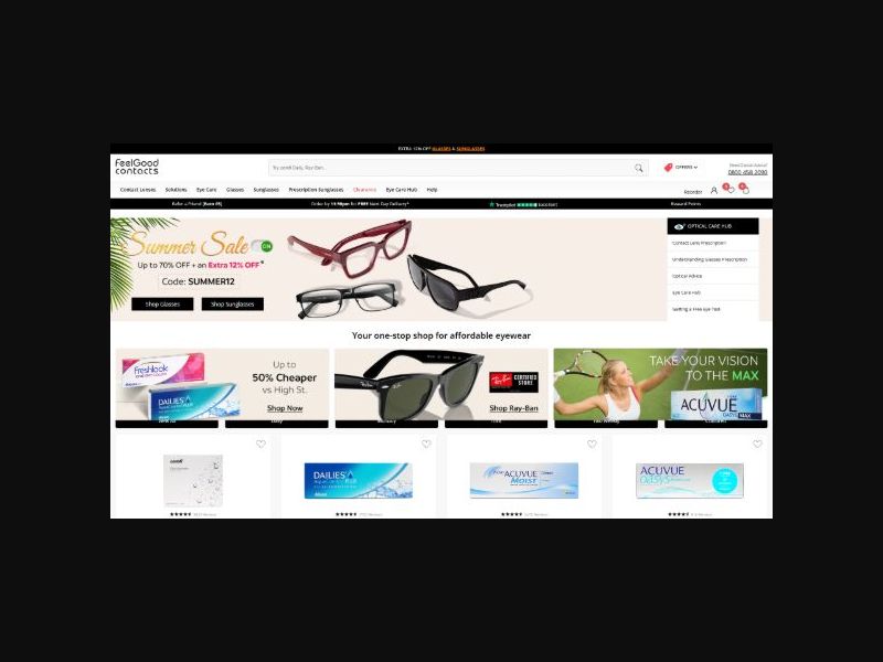 Feel Good Contacts - Discounted Eyewear - CPS (UK)