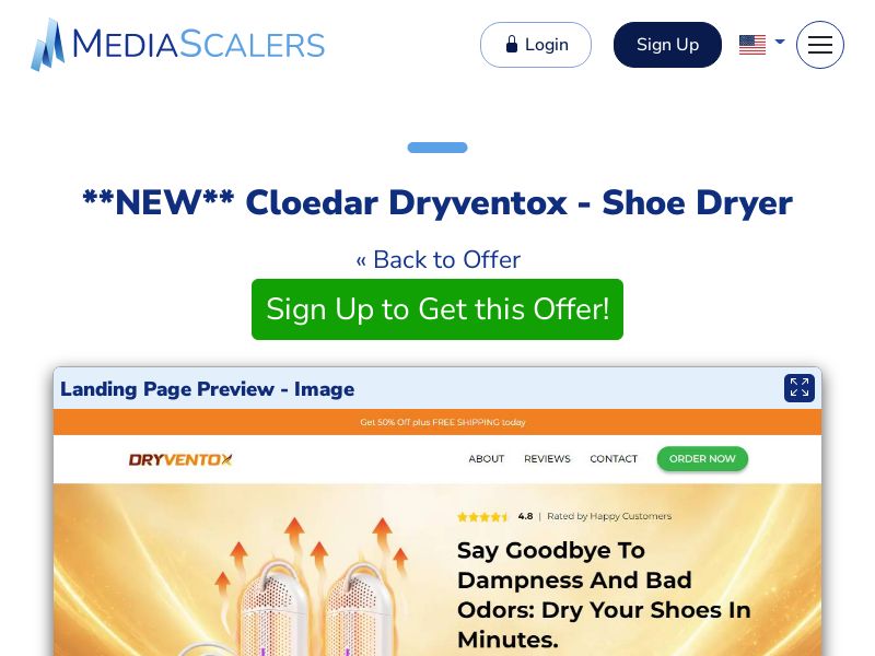 Cloedar Dryventox - Shoe Dryer {+DTC} [US, DE, CA, AU, UK, IL, ZA, +102 More]