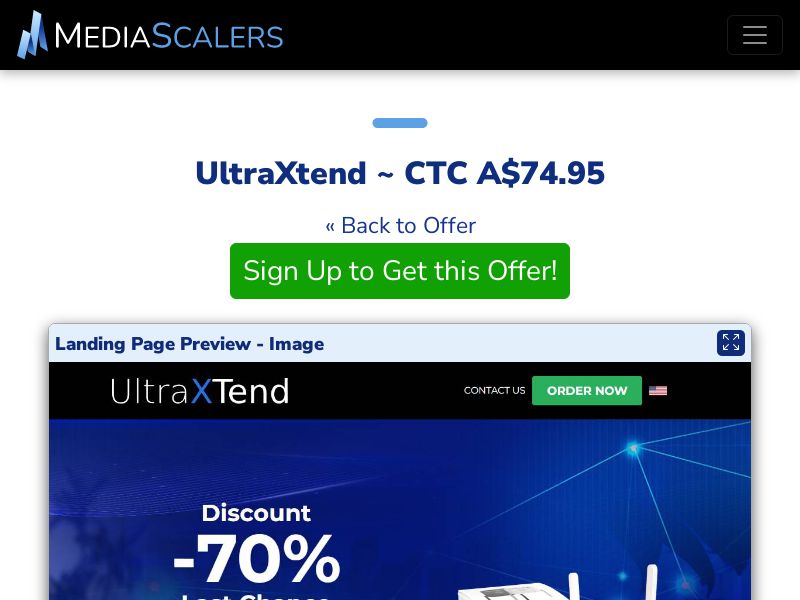 UltraXtend ~ CTC A$74.95 {+Advertorial, DTC, Alt-Landers} (Event Tracking) [AU]