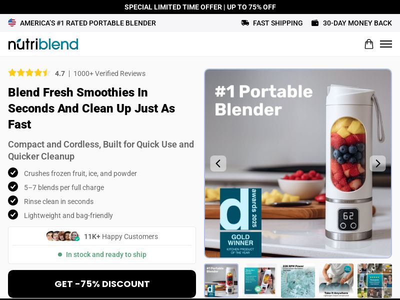 Ecom - Portable blender - US