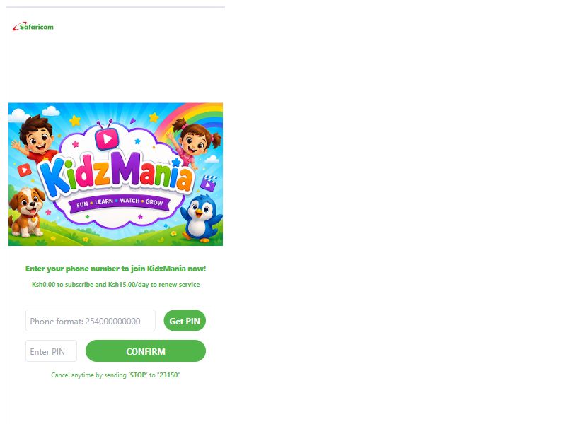 KIDSMANIA Safaricom