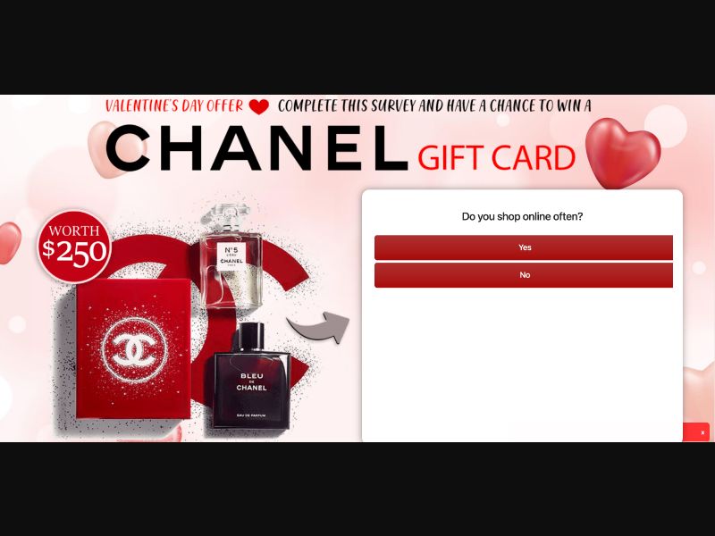 AU - Quiztionnaire - Chanel $250 (Valentine) - (CPL)