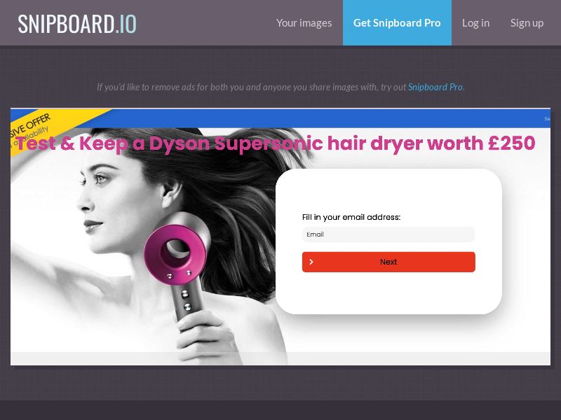 ForYouPromo - Dyson Supersonic Hair Dryer UK - SOI