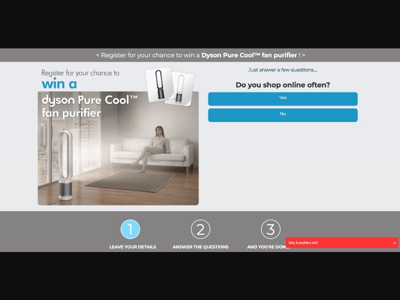 AU - Quiztionnaire - Dyson Pure Cool FB - (CPL)