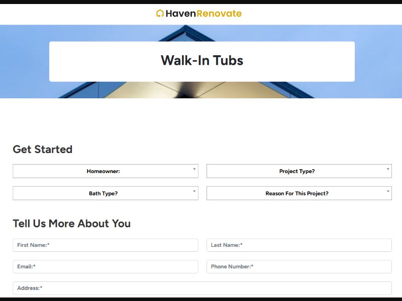 [WEB+MOB] HavenRenovate® - Walk-In Tub /US SOI RevShare