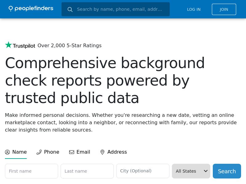 People Finder - Background Report