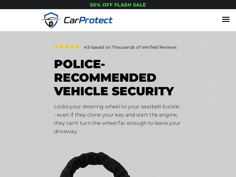 ! NEW OFFER - CarProtect Steering Wheel Lock [AU] (Social,Banner,Native,Push,SEO,Search,Brand Bidding) - CPA