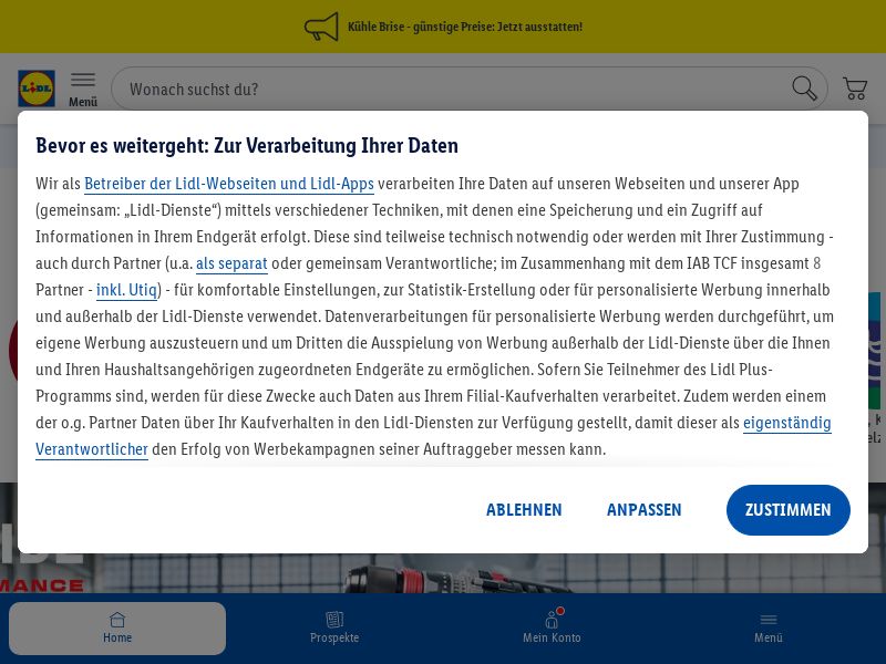 Lidl Online-Shop