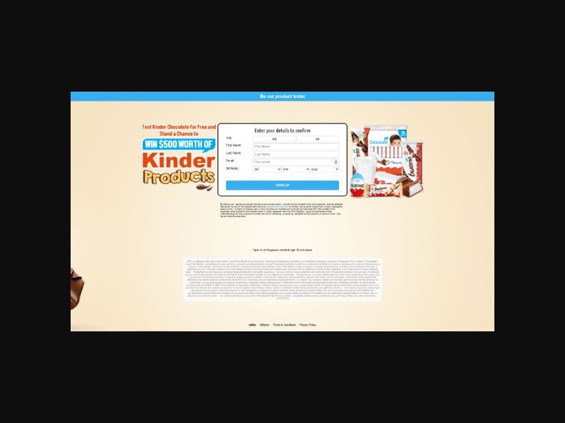 xlWin - $500 Worth of Kinder Products - SOI (SG)