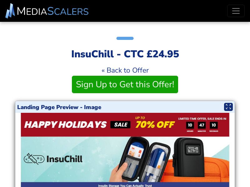 InsuChill - CTC £24.95 {+DTC, Alt-Landers, Advertorial} (Event Tracking) [UK]
