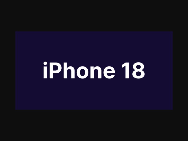 iPhone 18 KW