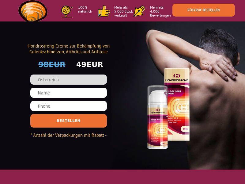 Hondrostrong AT - arthritis product
