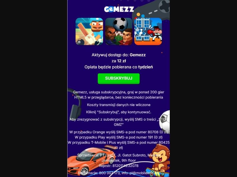 35842 - PL - [MOB] - Gemezz Games V2 - Plus - PIN