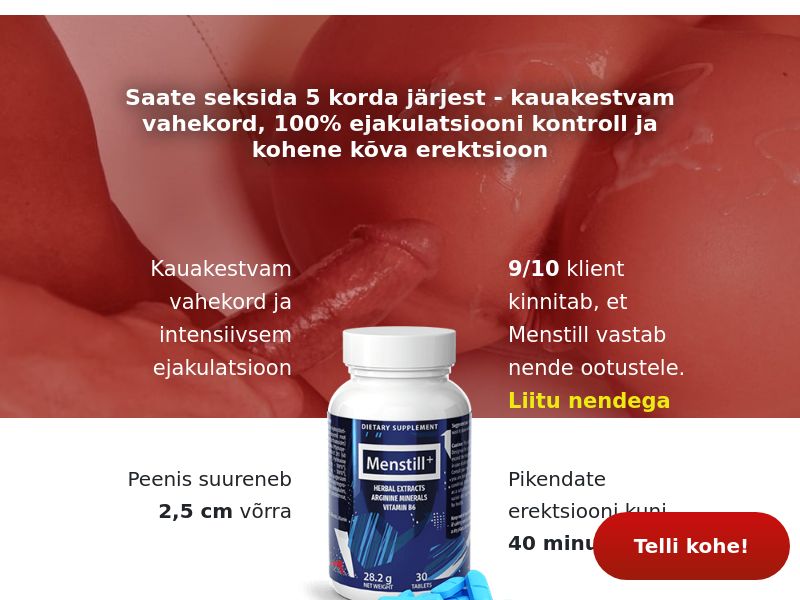 Menstill Pro pills (SE/FL/EE) - PENIS ENLARGEMENT