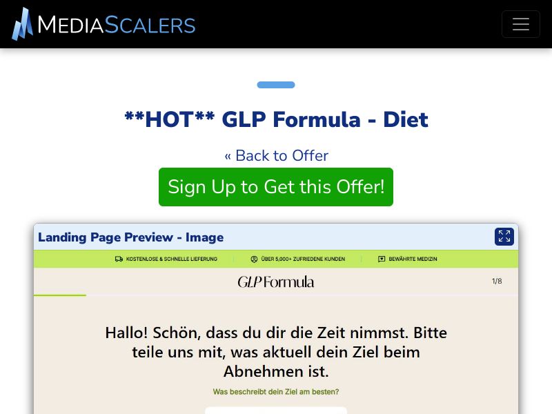 GLP Formula - Diet {+DTC, Quiz} [DE, AT, CH]