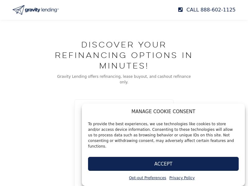 Gravity Lending - US - CPL - mWeb/Desktop - Content, Social, Search, Native (Pre-approval Required)
