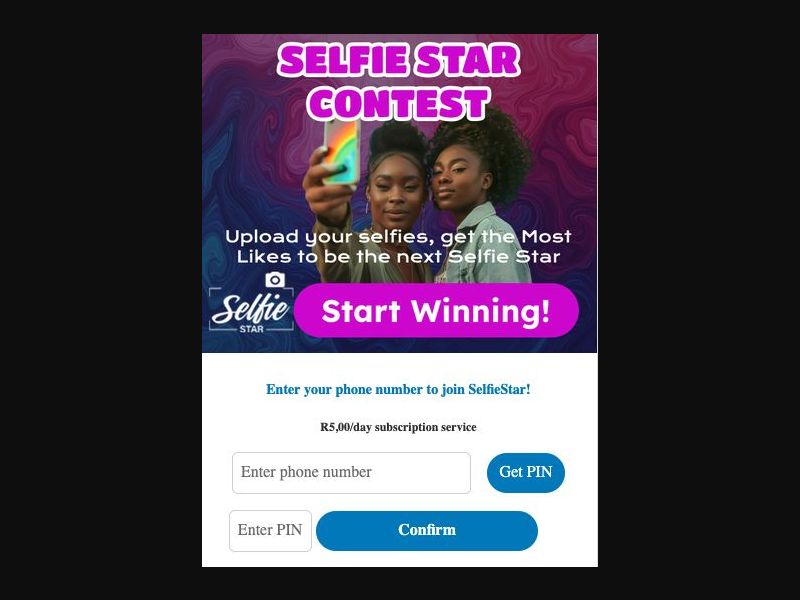 37562 - ZA - [MOB] - Selfiestar - Telkom - Non-Billable - 1 Click