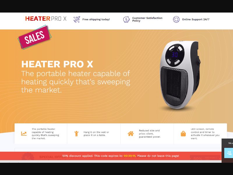 [WEB+MOB] Heater Pro X /International (112 GEOs) CPS *FB/TT/Google/Taboola Pixel*