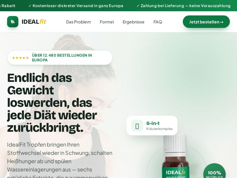 IdealFit LOW PRICE EU - WEIGHT LOSS TREATMENT