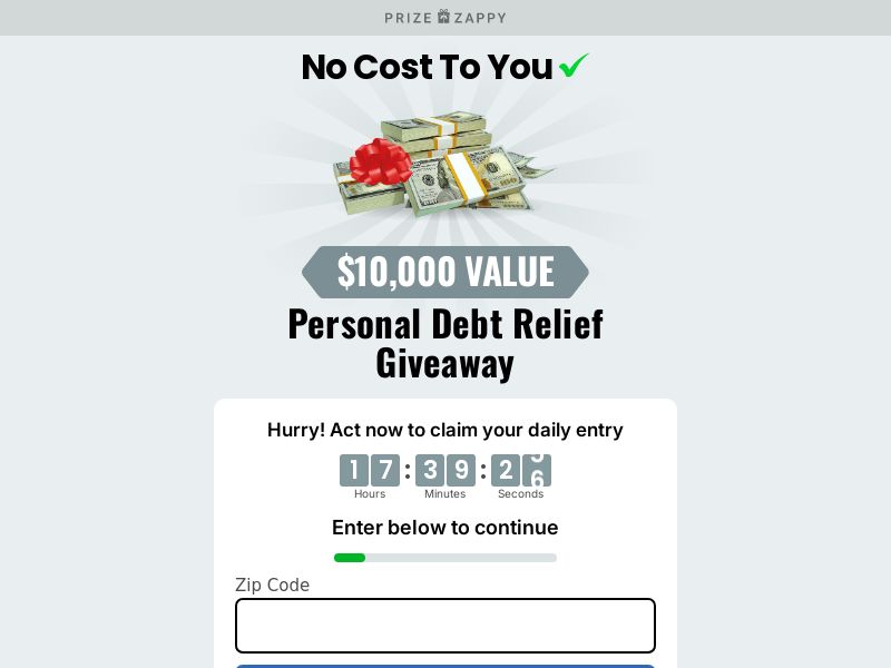 $10k Personal Debt Relief - US