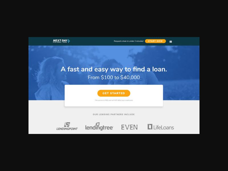 Next Day - Personal Loan - RevShare (US)